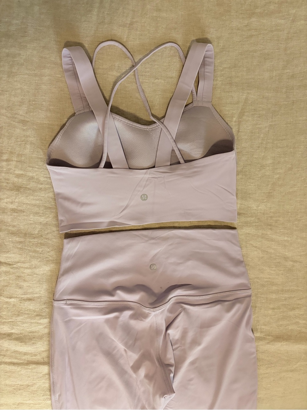 Lululemon “Like a Cloud Sports Bra” and matching “Align Leggings”